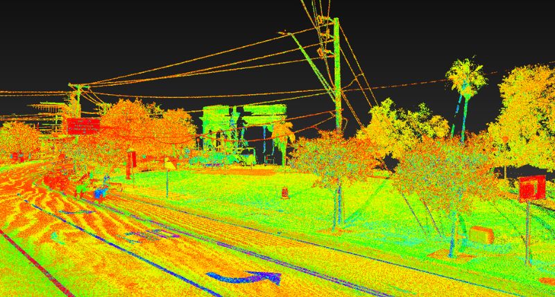 Road point cloud